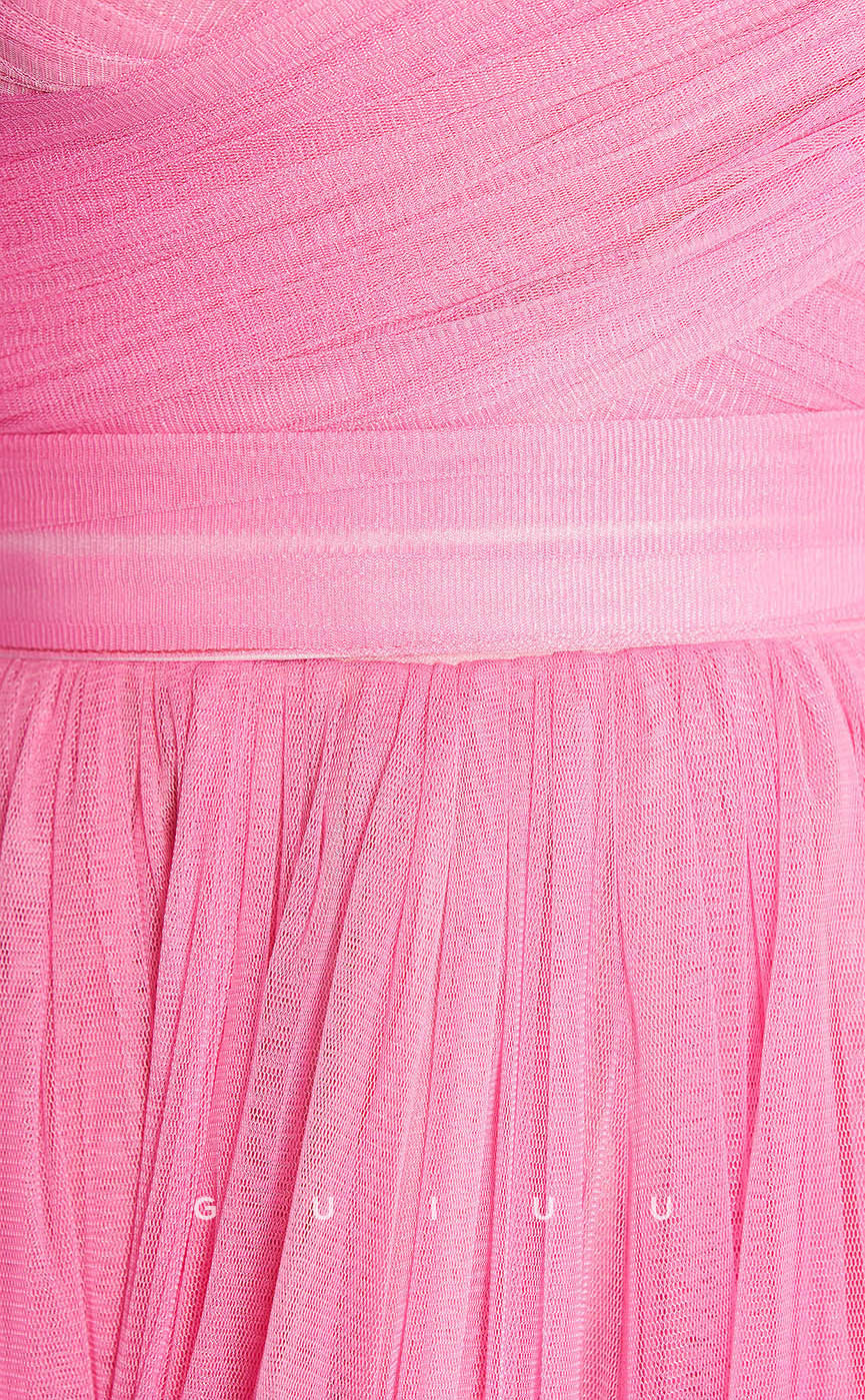 GH602 - Elegant & Luxurious TulleSweetheart Floral One-Shoulder Lace-Up Homecoming Dress