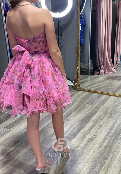 Charming A-Line Sweetheart Sleeveless Short Homecoming Dress