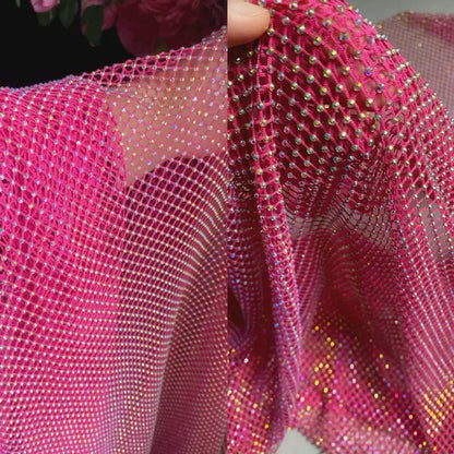 Fuchisa Strapless Sleeveless Ruched Lace Prom Dress