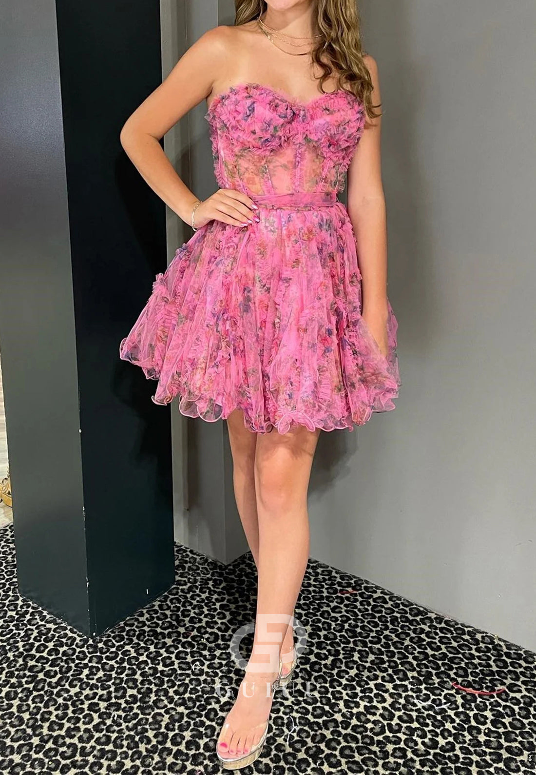 Charming A-Line Sweetheart Sleeveless Short Homecoming Dress