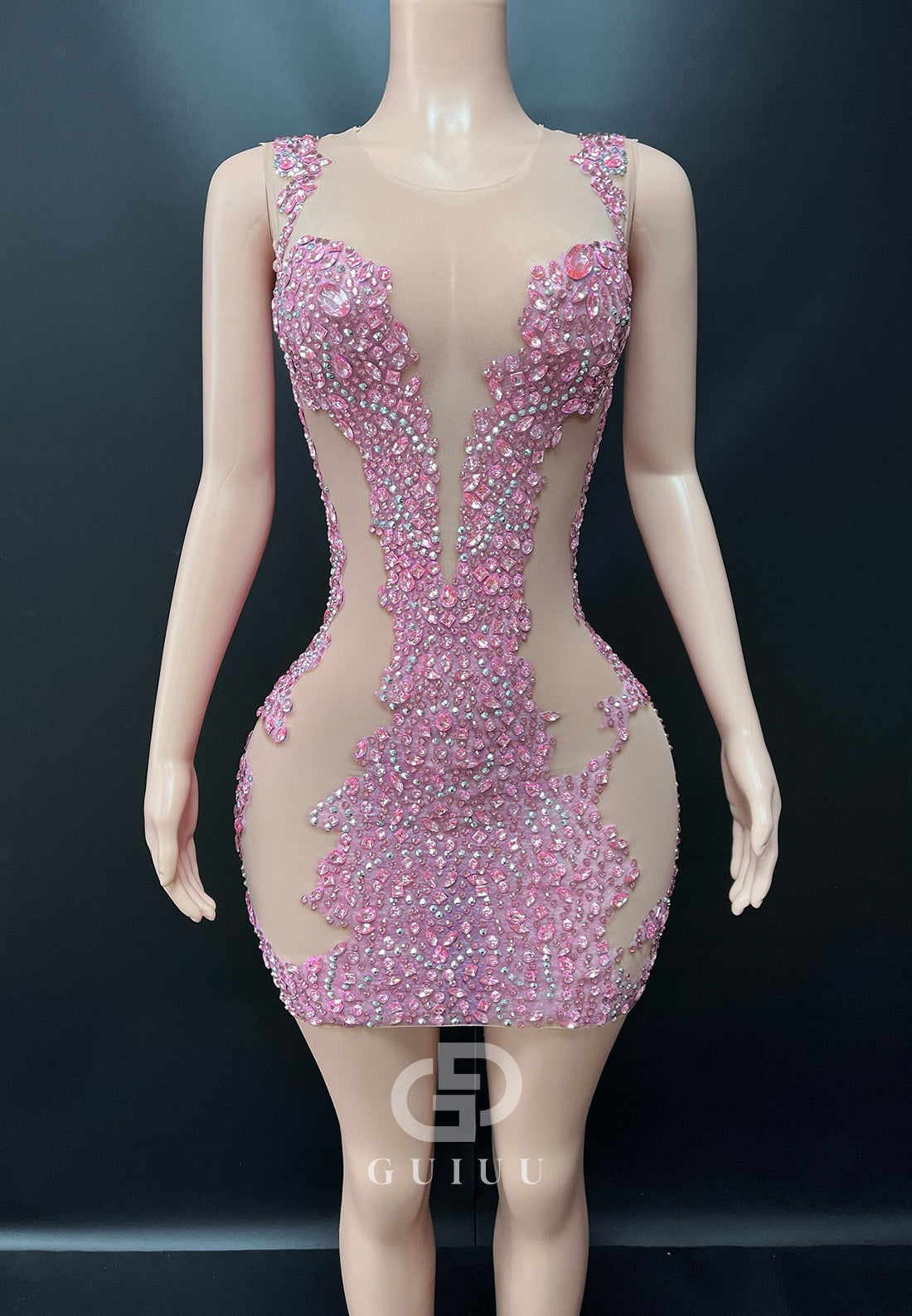 Charming Spaghetti Straps V-Neck Backless Homecoming Dress