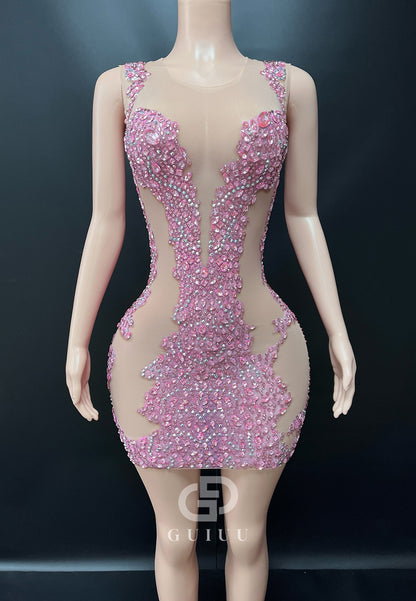 Charming Spaghetti Straps V-Neck Backless Homecoming Dress