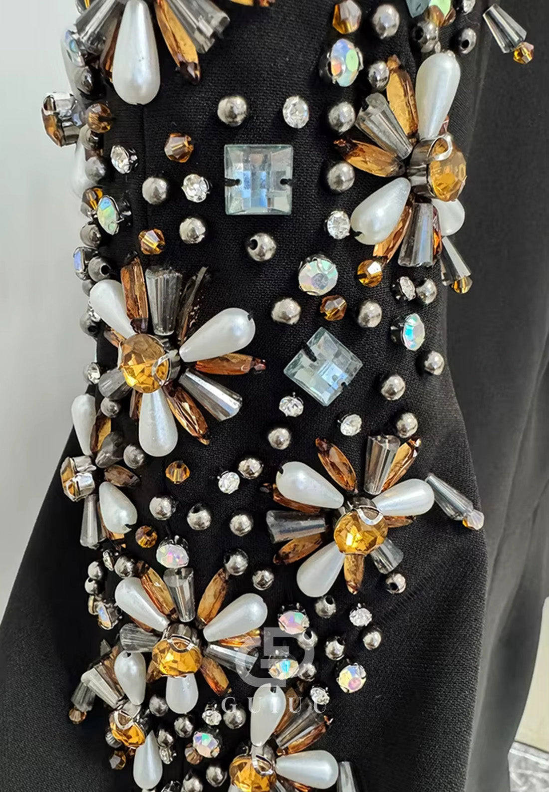 Lilac Long Sleeves V-Neck Sequins A-Line Evening Dress