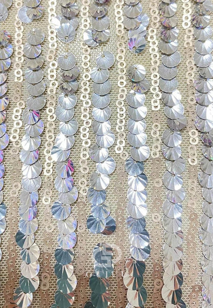 Sparkle Long Sleeve High Neck Formal Wedding Sequined with Glitter