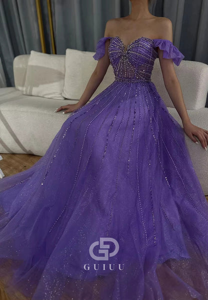 Charming A-Line Sweetheart Empire-Waist Lace Prom Dress