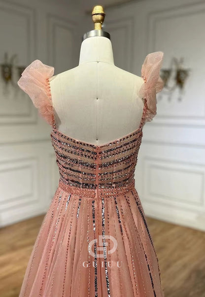 Charming A-Line Sweetheart Empire-Waist Lace Prom Dress