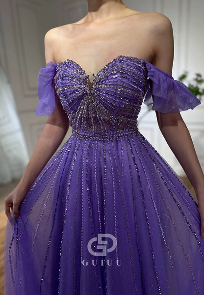 Charming A-Line Sweetheart Empire-Waist Lace Prom Dress
