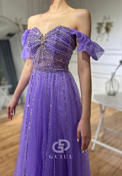 Charming A-Line Sweetheart Empire-Waist Lace Prom Dress