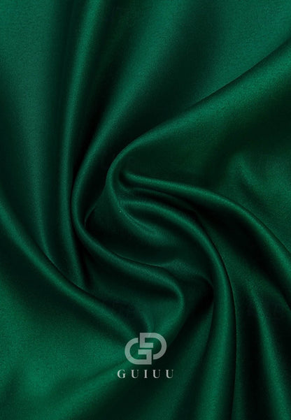 A-Line Floor Length Evening Gown Satin Sequined with Glitter Pleats Pocket