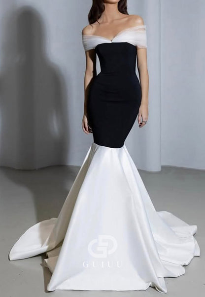 Simple Strapless Sleeveless Corset Mermaid Evening Dress