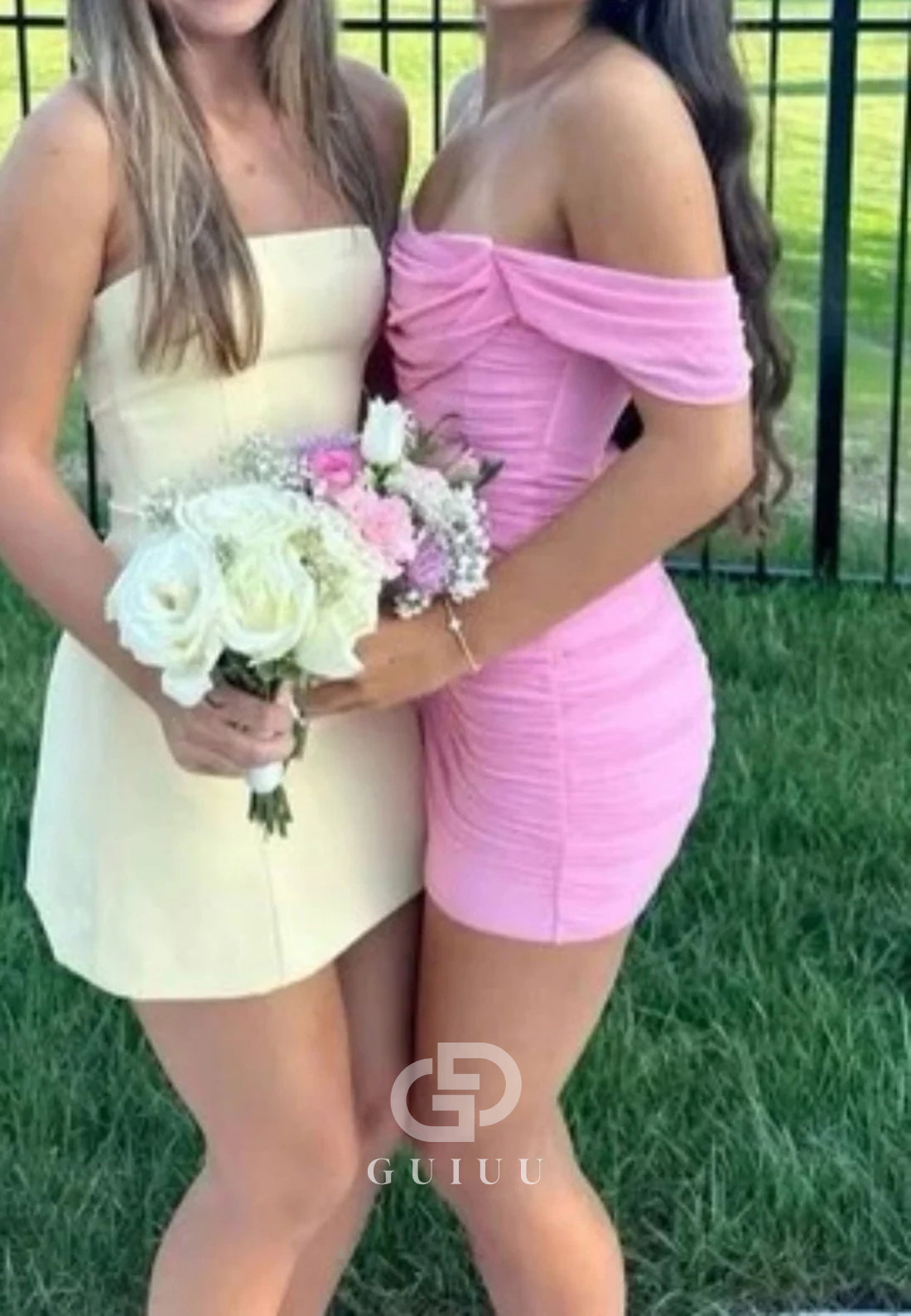 Stunning Off the Shoulder Ruched Bodycon Short Homecoming Dress