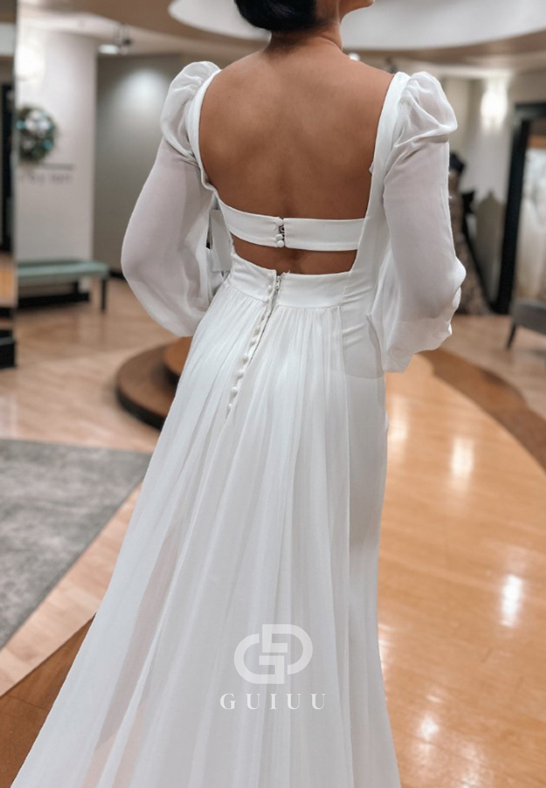 Simple Sweetheart Backless Mermaid Wedding Dress