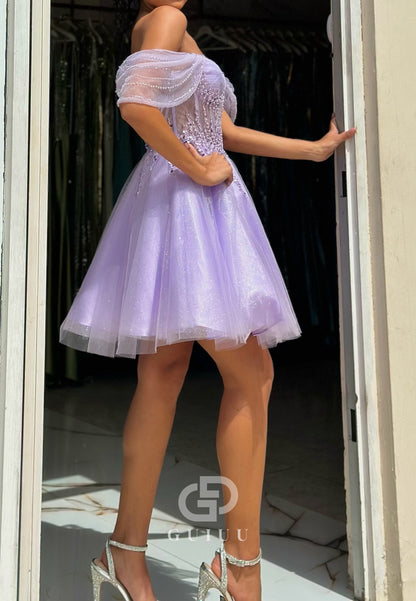Charming A-Line Sleeveless Sweetheart Sequins Homecoming Dress