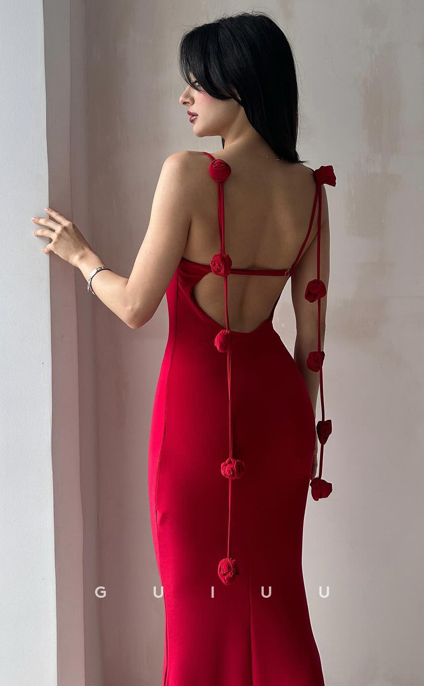 G4130 - Sexy & Hot Mermaid Straaps Sleeveless Backles Long Party Prom Dress