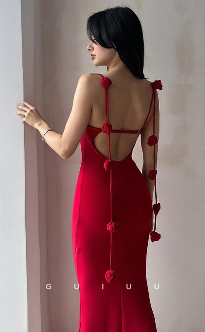 G4130 - Sexy & Hot Mermaid Straaps Sleeveless Backles Long Party Prom Dress