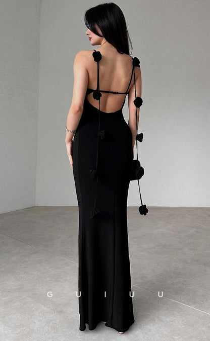 G4130 - Sexy & Hot Mermaid Straaps Sleeveless Backles Long Party Prom Dress