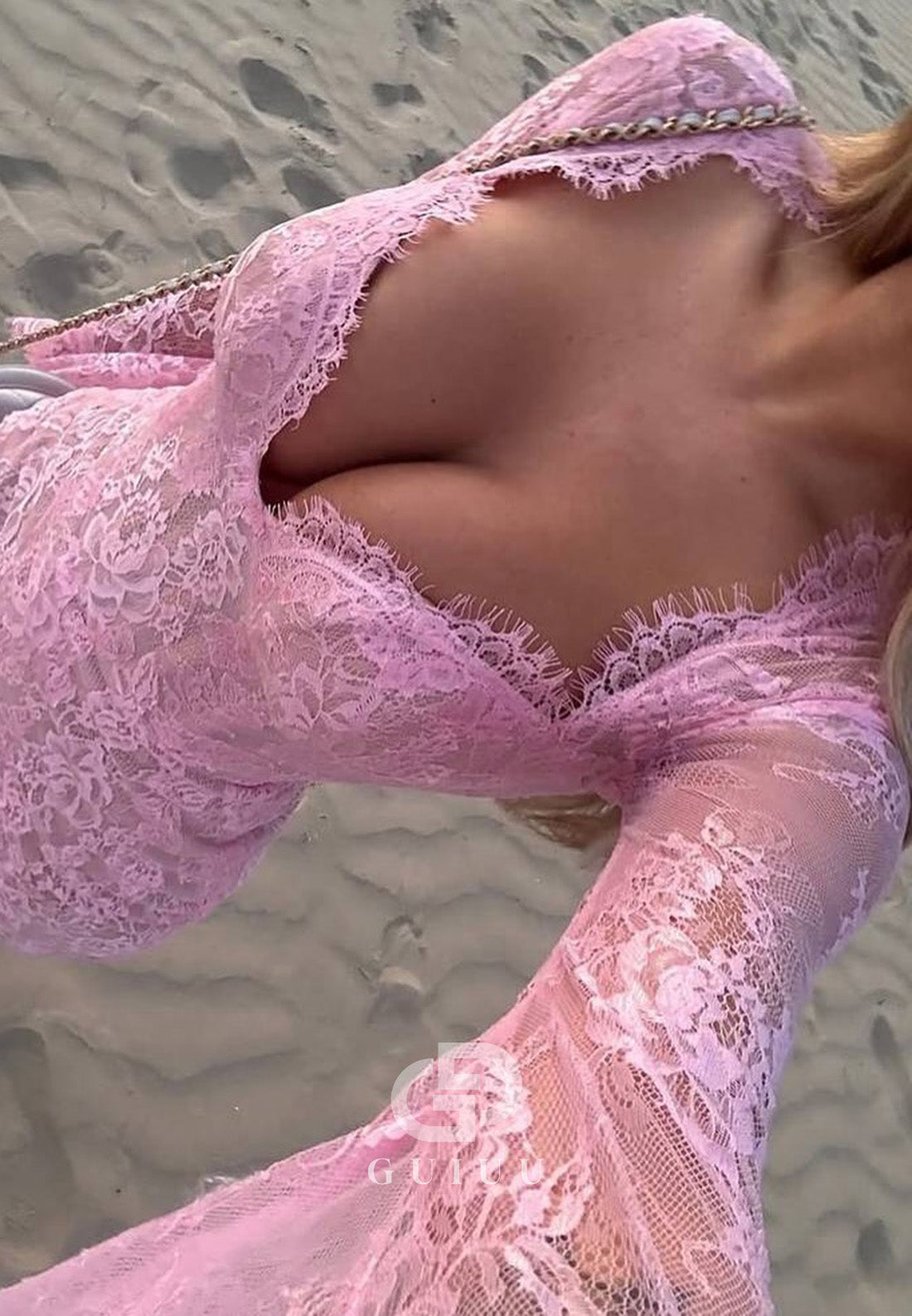 Charming Long Sleeves Sweetheart Corset Short Wedding Dress