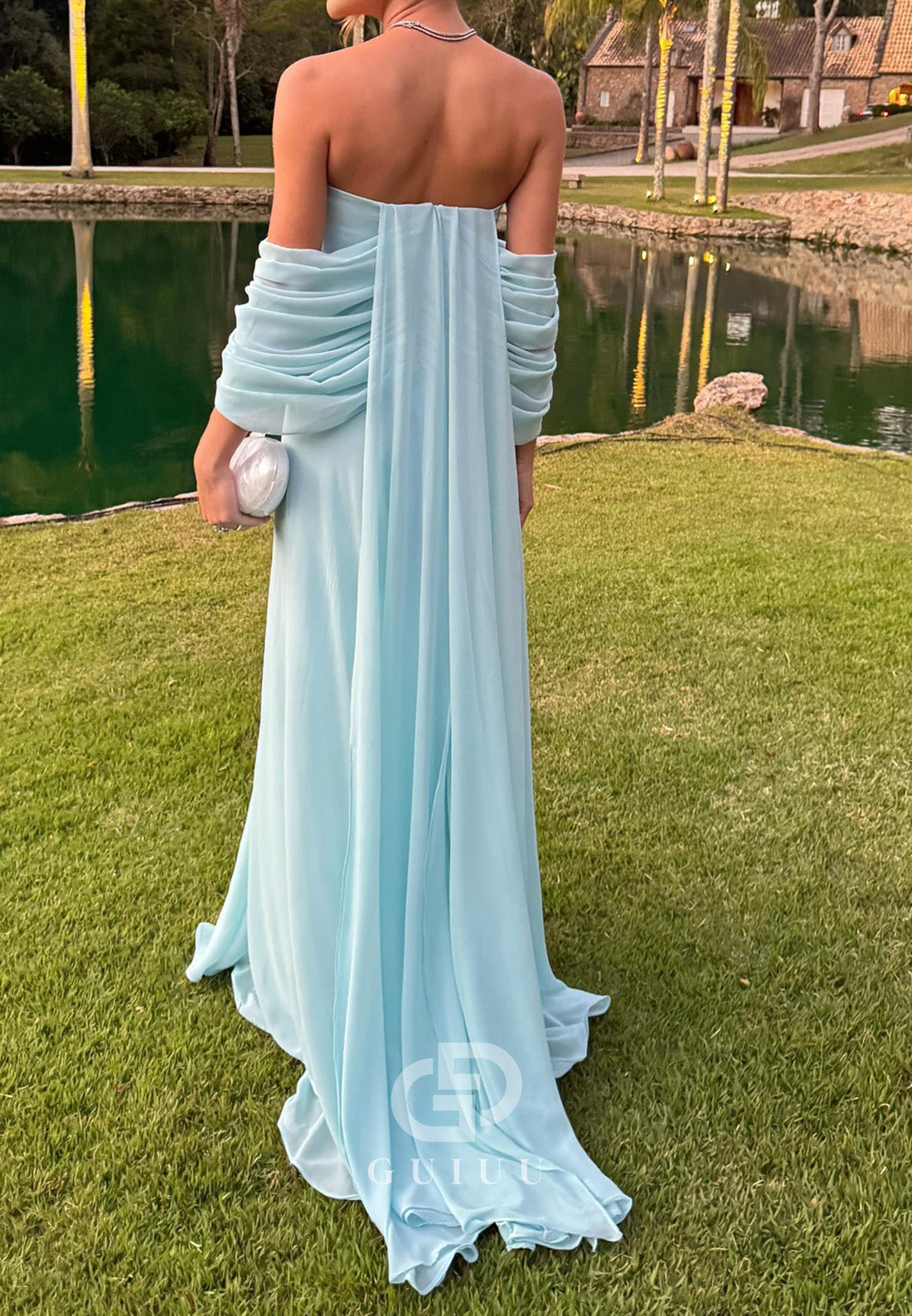 Simple A-Line Sweetheart Sleeveless Ruched Evening Dress