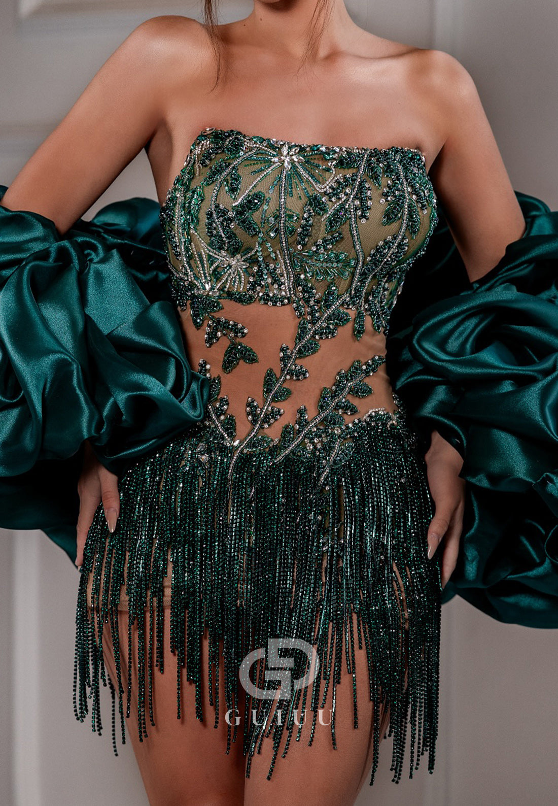 A-Line Strapless Sleeeveless Corset Tulle Homecoming  Dress