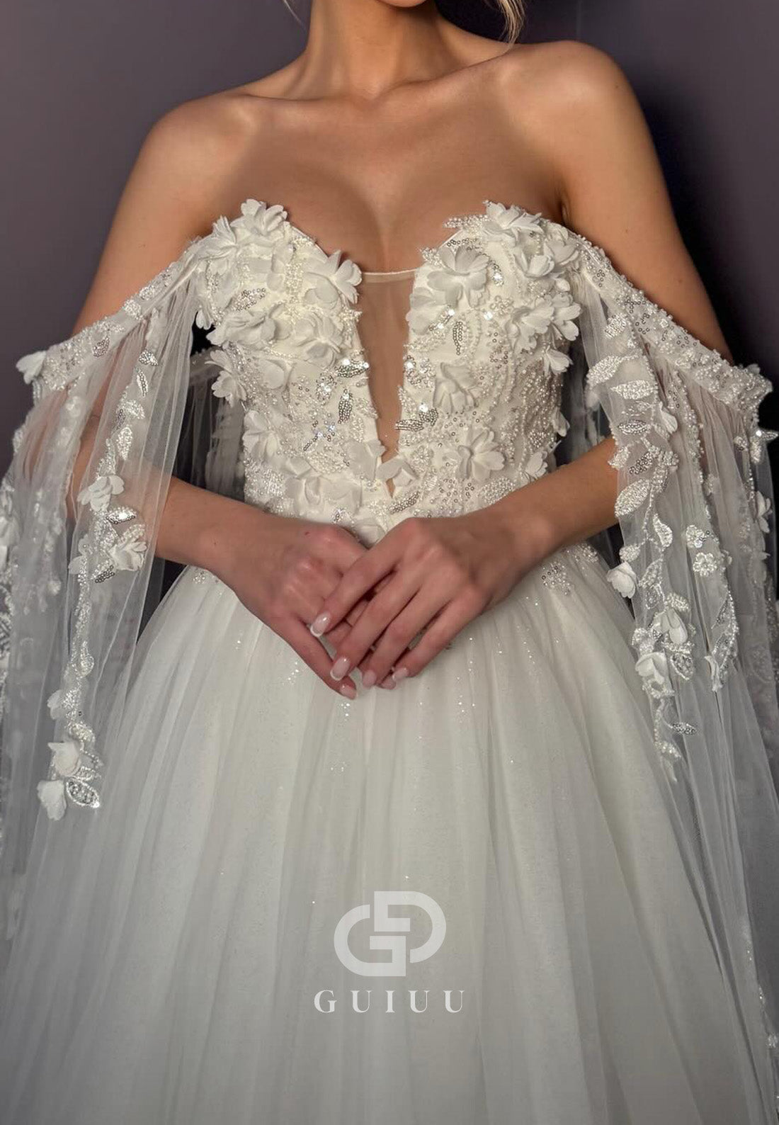 Charming Sleeveless Sweetheart Corset Lace Wedding Dress
