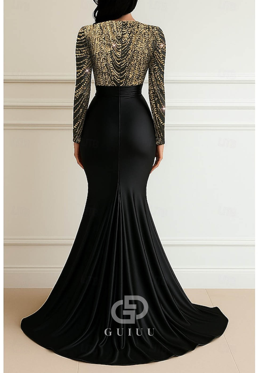 Trumpet Floor Length Prom Dresses Evening Gown