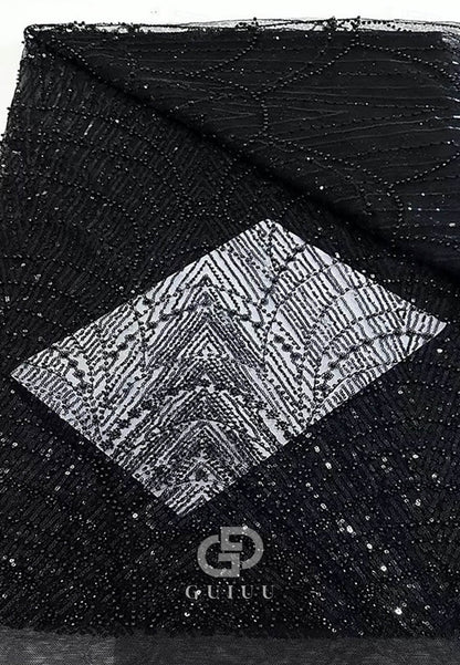 A-Line Off-Shoulder Cap Sleeves Sequins Evening Dress