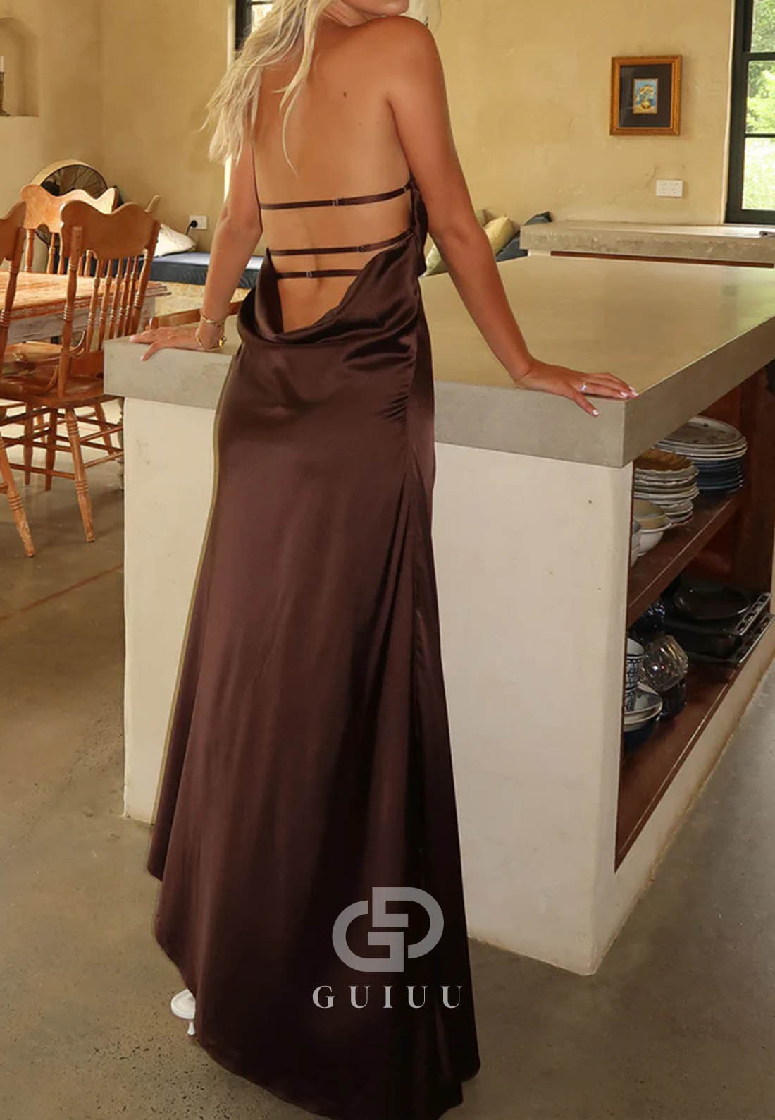 Simple Sleeveless Strapless A-Line Prom Dress